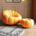 thumbnail image 6 of FINE MAKER Pumpkin Bean Bag Chair with Foot Pad Lazy Sofa, 6 of 6