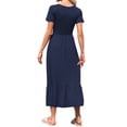 thumbnail image 6 of TARAINYA Summer Dresses for Women Casual Floral Dress Pocketed Flared Hem Midi Beach Sundress, 6 of 7