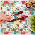 thumbnail image 6 of Pioneer Flower Floral Print Pattern Round Tablecloth 60 X 60 Inch, Wrinkle Resistant Wipeable Table Cloth for Kitchen Dining Picnic Patio Party, 6 of 6