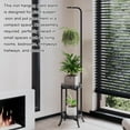 thumbnail image 2 of 2-Tier Hanging Plant Stand 2-Pack, Iron Flower Pot Organizer with Multiple Display Shelves, 2 of 9