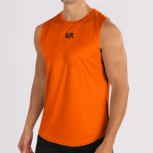 Styesk Débardeurs Hommes Mode Col Rond Couleur Unie Maille Séchage Sans Manches