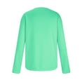 thumbnail image 4 of Rloper-Lop Men's Crew-Neck Pullover Tops Long Sleeve Solid Color T-Shirts Lightweight Outdoor Casual Sweatshirts Loose Workout Tees, 4 of 5