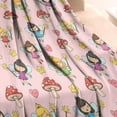 thumbnail image 3 of Magic Fairy Princess Pattern Blanket,Comfortable Soft Flannel Throw Blanket,All Season,Warm Lightweight Blankets for Sofa Bed Couch Living Room Chair,30"x40", 3 of 4