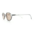thumbnail image 6 of Hipster Snug Oval Round Thin Plastic Horn Rim Hustler Sunglasses Slate - Brown, 6 of 8