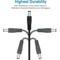thumbnail image 2 of 2-Pack 10FT DC Power Extension Cable,5.5mm x 2.1mm Extension Cord,12v Extension Cord for Security Camera CCTV IP,Router,LED Strip,5V 9V 24V 12 Volt Male to Female Plug Supply Adapter Power Cord, 2 of 5