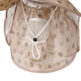 thumbnail image 4 of ROHUUQUE Women Boonie Hats UV Protection Full Face & Neck Cover Breathable Polka Silk Tea-Picking Sun Hat for Summer Outdoor Beige, 4 of 4