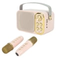 thumbnail image 1 of Mini Karaoke Machine, Portable BT Stereo Karaoke Speaker with 2 cordless Microphones, All in One Multi Function Karaoke Singing Machine for Home Party Kids Adults, 1 of 7