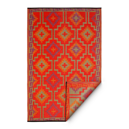 Fab Habitat Indoor Outdoor Rug Lhasa In Orange Violet Com Fab Habitat Indoor Outdoor Rug, Amber Turquoise Pink Indoor Outdoor Rug