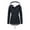 Navy, variant on Brnmxoke Women's Winter Mid Length Thermal Hooded Pea Coat Casual Windproof Thicken Warm Faux Lamb Wool Lined Jacket Coat