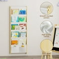 thumbnail image 2 of Wood 6-Tier Wall Mounted Kids Bookshelf – Floating Book Shelf For Kids Rooms,Nursery & Classroom, Hanging Bookcase Organizer For Books, Toddler Book Shelf, Montessori Bookshelf, Nursery Shelves, 2 of 7
