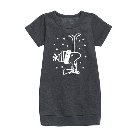 

Peanuts - Woodstock Snowfall - Toddler And Youth Girls Fleece Dress