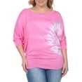 thumbnail image 2 of Women's Plus Size Tie Dye Bat Sleeve Top, 2 of 3