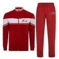 thumbnail image 2 of X-2 Men Tracksuits 2 Pieces Set Jogging Athletic Sports Set White Red Size S, 2 of 6