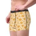 thumbnail image 2 of Xecao Autumn Fall Yellow Leaves Print Men's Underwear Boxer Briefs,Breathable Choice for Men's Underwear-Medium, 2 of 5