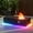 Black with RGB LED Light, variant on Evita 42″ Rectangular Firepit Table Outdoor Fire Pit Table Propane Gas Fire pits & Outdoor Fireplaces 50,000 BTU Fire Table for Patio