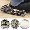 thumbnail image 5 of Paisley Meditation Mat, Boho Floor Pillow for Sitting Comfort, Square Yoga Cushion 22 x 22, 5 of 7