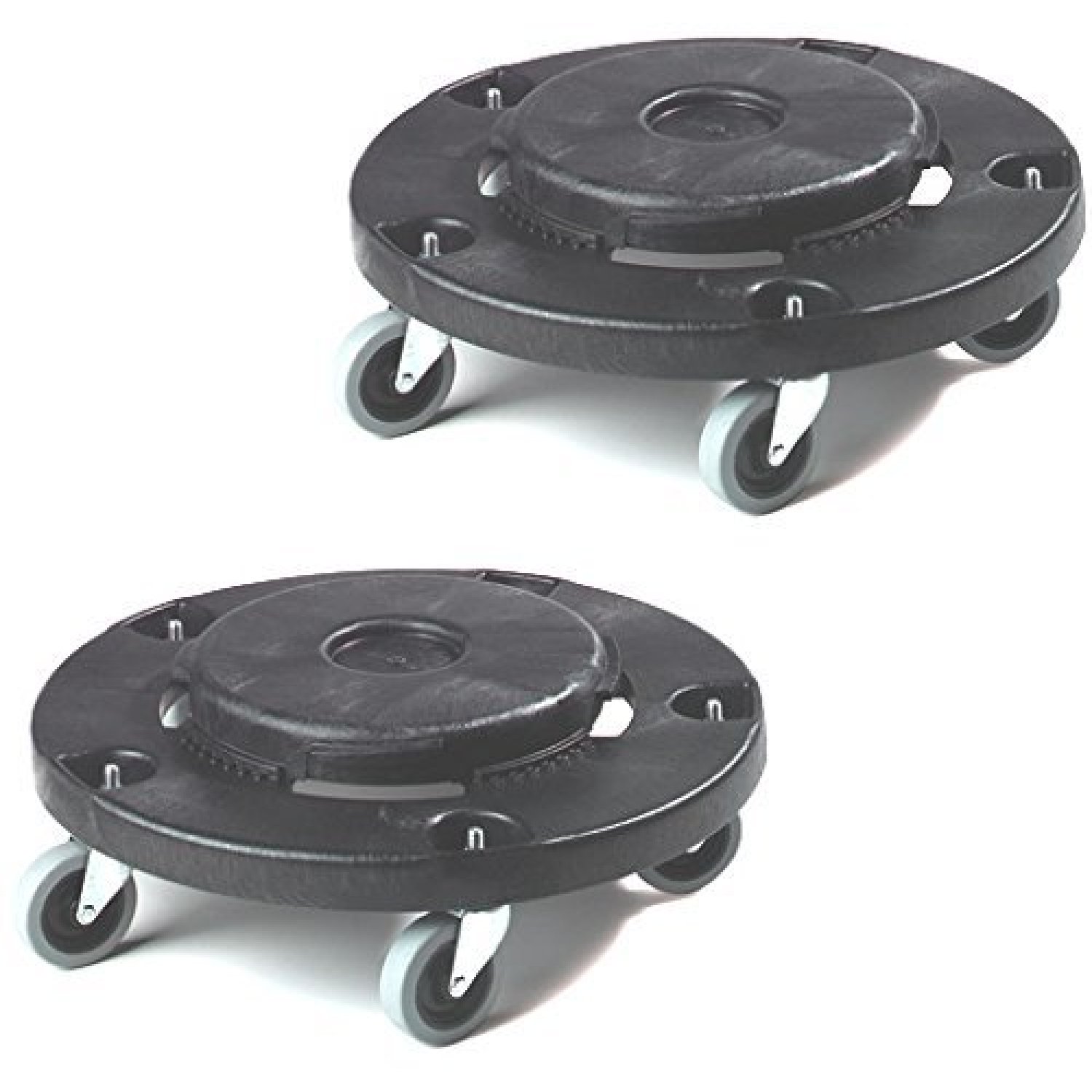 Codllyne Commercial 5 Caster Trash Can Dollies, 18inch by 6inch