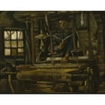 thumbnail image 3 of van Gogh, Vincent 24x20 Black Modern Framed Museum Art Print Titled - A Weavers Cottage, 3 of 5