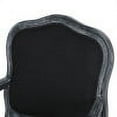 thumbnail image 5 of GDF Studio Maria French Country Fabric Wood Upholstered Dining Armchairs, Set of 6, Black and Gray, 5 of 8