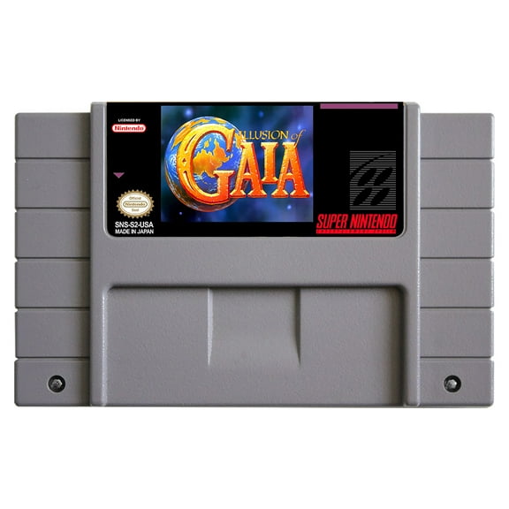 SNES Games Cartridge Illusion of Gaia
