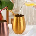 thumbnail image 4 of 2X 500 Ml de Copa de Vino de Cerveza Vaso de Cerveza CóCtel Jugo Copa de Leche Taza de Bebida de Metal Oro, 4 of 5