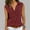 Red, variant on RYDCOT Women's Solid Lapel Sleeveless Tank Tops Summer Button Down Shirts office Ladies Shirts Blouses with Pockets or