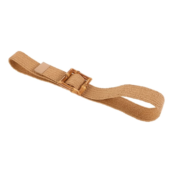 WHAMVOX Woven Belts for Women Khaki Nylon 1Pack