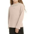 thumbnail image 2 of Coerni Girls' Velvet Bottoming Shirt Crewneck Sweater Kids Fashionable Warm Tops Toddler Baby Cozy Pullover Thickened Sweatshirt, 2 of 5