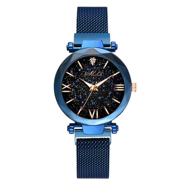 Starry sky watch magnetic fixtured band