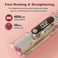 thumbnail image 4 of Women's Cordless Hair Straightener with Negative Ions, 30 Seconds Fast Heat-up, USB Rechargeable, Portable Travel Hair Straightener -GSL, 4 of 5