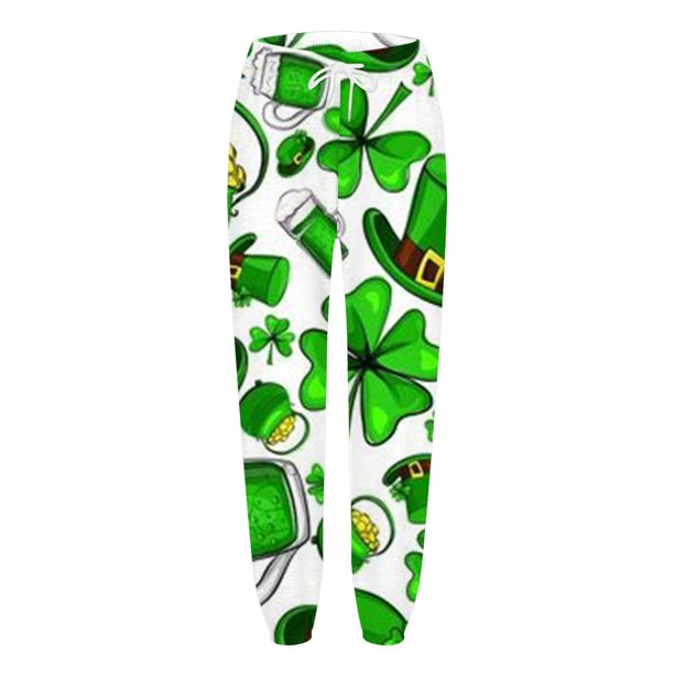 Pantalones de mezclilla mujer Gibobby Pantalones sanitarios estampados casuales sueltos y versátiles Verde M