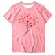 thumbnail image 3 of Tejiojio Women's Plus Size T-shirt Valentine's Day Heart Print Round Neck Short Sleeve Tops Spring Summer XL-5XL, 3 of 4