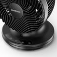 thumbnail image 3 of OmniBreeze Ventilador de mesa negro de 6 pulgadas para dormitorio, ventilador circulador de aire de escritorio con control remoto, ventilador oscilante automático vertical de 85°+60°, 5 velocidades, t, 3 of 5