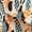 Off White, variant on Moomaya Short Sleeve High-Low V Neck Printed Dress -Women's Stylish Summer Dress