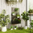 thumbnail image 2 of Outsunny Raised Garden Bed with Privacy Panel, Metal Planter Box, 2 of 9