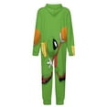 thumbnail image 5 of Looney Tunes Marvin The Martian Kids Hooded Jumpsuit Union Suit Onesie One Piece Blanket for Boys Girls, 5 of 7
