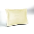 thumbnail image 1 of Bone Pillow Shams Queen Size Decorative Sateen Striped Pillow Case with Envelope Closer, Solid Tailored Pillow Cover, Poly Cotton 300tc, 1 of 1