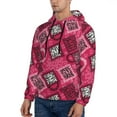 thumbnail image 3 of Haiem Geometry Patterned Men's Hoodie with Kangaroo Pocket - Ideal Pullover Sweatshirt for Daily Wear, Travel, and Home-Small, 3 of 7