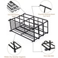 thumbnail image 3 of Soporte para cepillos de dientes, soporte para cepillos de dientes de acero inoxidable, organizador de accesorios de baño duradero, aireado y limpio, 3 of 5