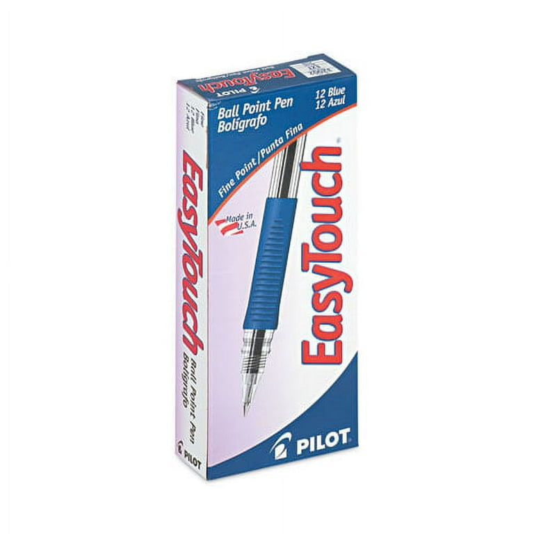 EasyTouch Ballpoint Pen, Stick, Fine 0.7 mm, Blue Ink, Clear/Blue Barrel, Dozen EasyTouch Ballpoint Pen, Stick, Fine 0.7 mm, Blue Ink, Clear/Blue Barrel, Dozen