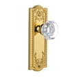 thumbnail image 7 of Grandeur Parchm_Prv_234 Parthenon Solid Brass Rose Privacy Door Knob Set - Brass, 7 of 7