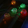 thumbnail image 3 of Guirnalda de luces LED de 5m y 40 bolas Vhermosa colorida, 3 of 7