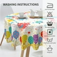 thumbnail image 5 of Colorful Table Cloth 60" Round, Paint Splatter Graffiti Theme Tablecloth, Washable,Reusable Table Cloths for Buffet Table,Parties,Holiday Dinner,Birthday,Wedding & More, 5 of 6