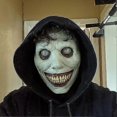 thumbnail image 5 of Scary Halloween Mask, White Smiling Eyes Devil Mask Skull, Scary Smiling Evil Devil Mask Party Cosplay Props for Adults (Red Eyes), 5 of 5