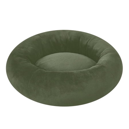 Pet Bed Pet Mat Cozy Removable & Washable Comfort For Cats And Dogs Solid Olive Green Color Tone