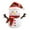 D, variant on zhonghuaying 9.84 Inch Cute Snowman Stuffed Animal, 8 Color Styles Soft Plush Toy, Adorable Winter Plushie Gift for boys girls, Christmas Decor (G)