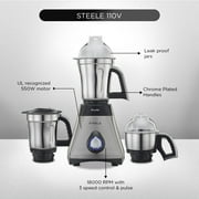 Preethi Mixer Grinder, 13 x 8.6 x 12.5 inches, Black, Silver