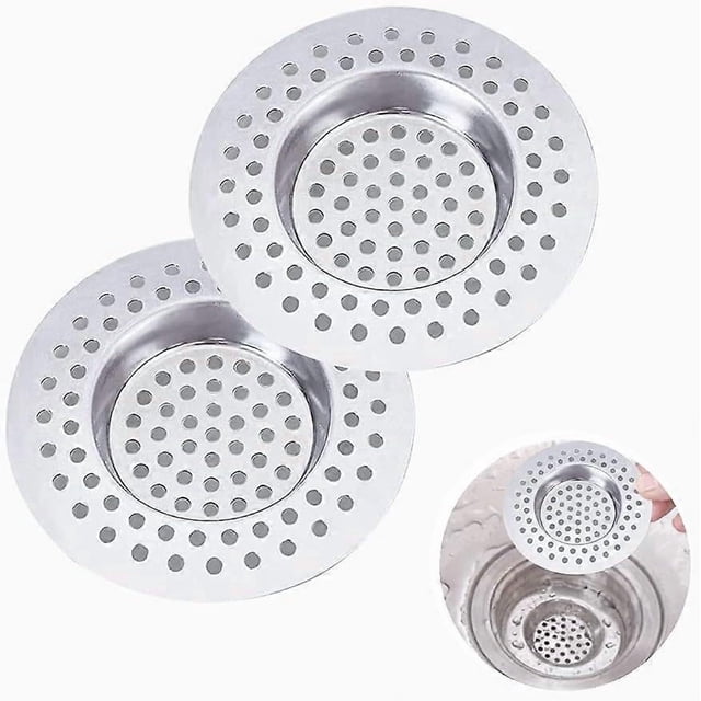 Pcs Kitchen Sink Strainer, Sink Drain Strainer, Kitchen Sink Grid, Stainless Steel Sink Strainer, for Kitchen/Bathroom Sink Anti-Clog Strainer
