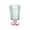 Green, variant on Hand Blown Footed Drinking Glasses, 7.5Oz Colored Flower Shaped Goblets for Juice Cold-drink Wine Champagne