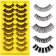 thumbnail image 1 of GOOHOCHY 10 pares de pestañas postizas de maquillaje pestañas extensiones de pestañas esponjosas para mujeres niñas, 1 of 7